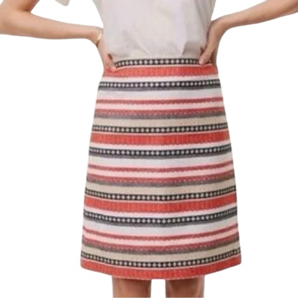 Loft Striped Skirt - Picture 1 of 5